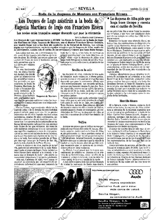 ABC SEVILLA 23-10-1998 página 56