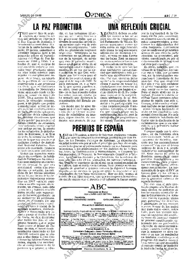 ABC MADRID 24-10-1998 página 19