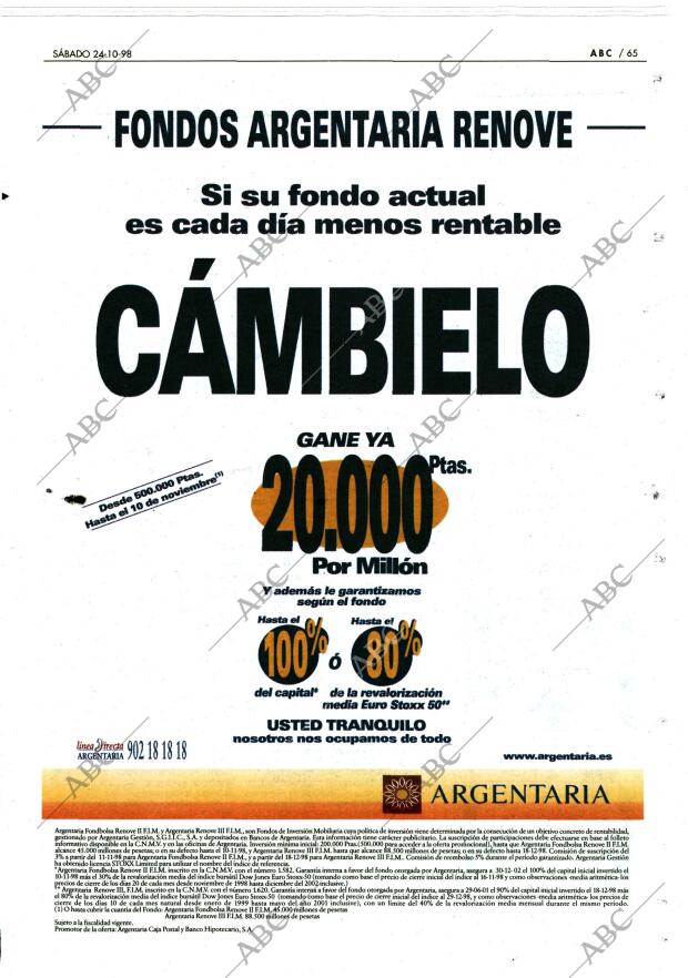 ABC MADRID 24-10-1998 página 65