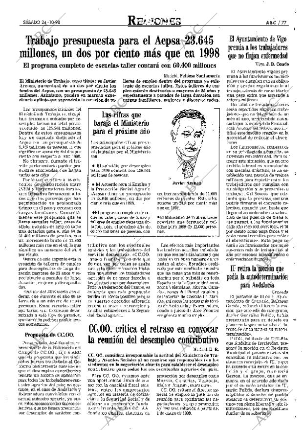 ABC MADRID 24-10-1998 página 77