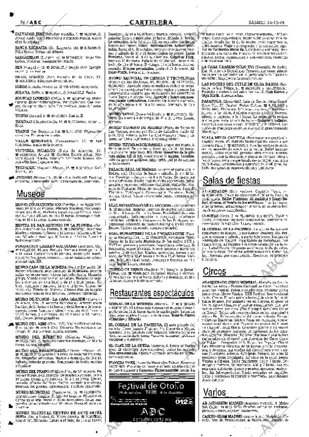 ABC MADRID 24-10-1998 página 96