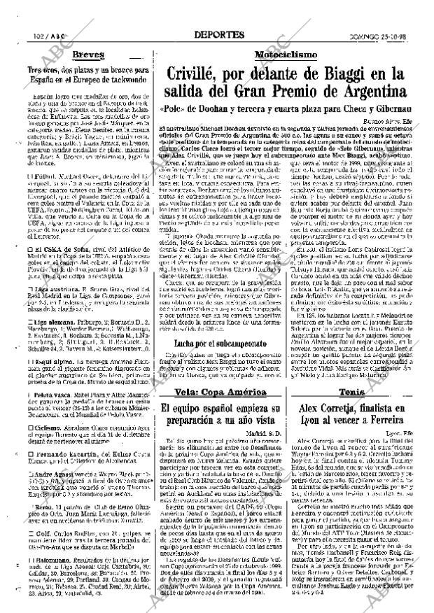 ABC MADRID 25-10-1998 página 102