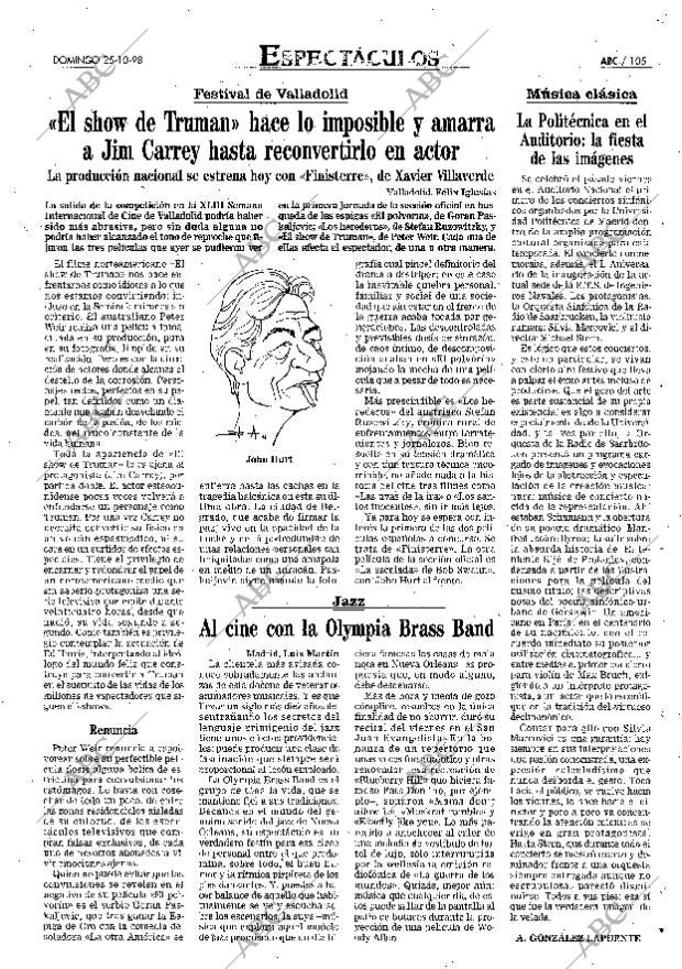 ABC MADRID 25-10-1998 página 105