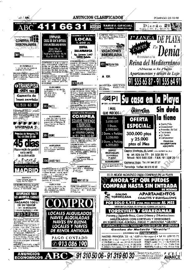 ABC MADRID 25-10-1998 página 140