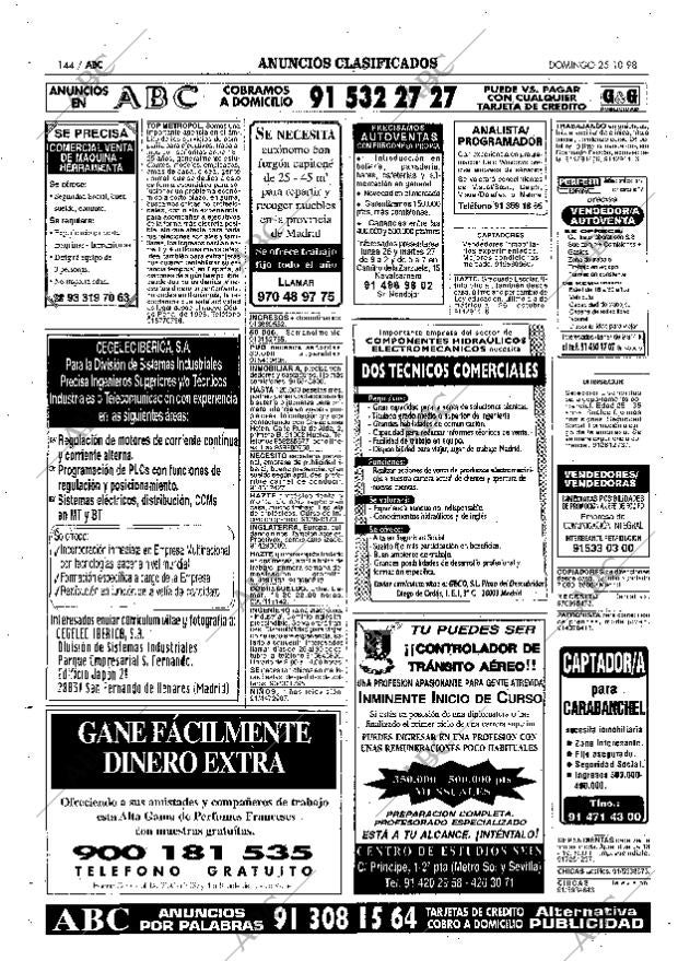 ABC MADRID 25-10-1998 página 144