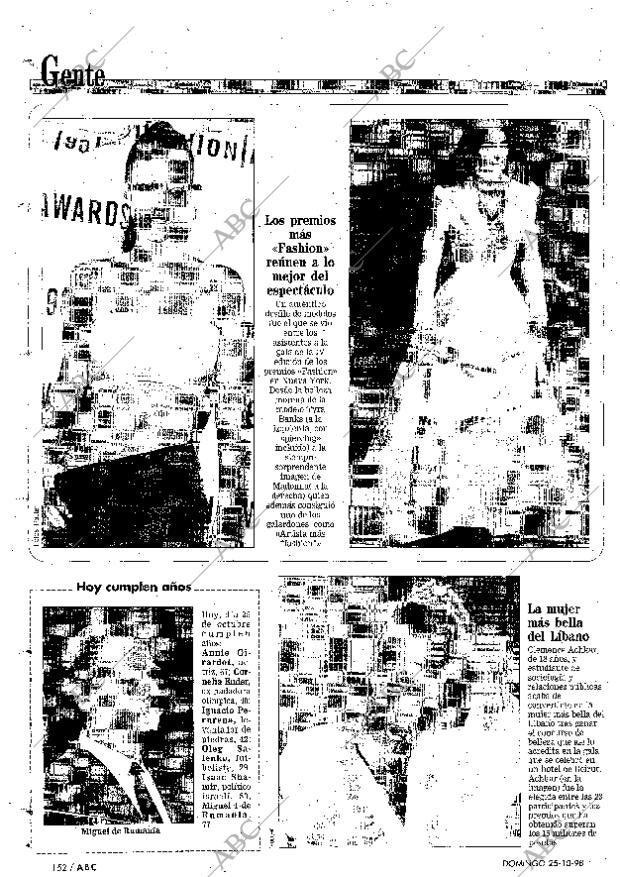 ABC MADRID 25-10-1998 página 152