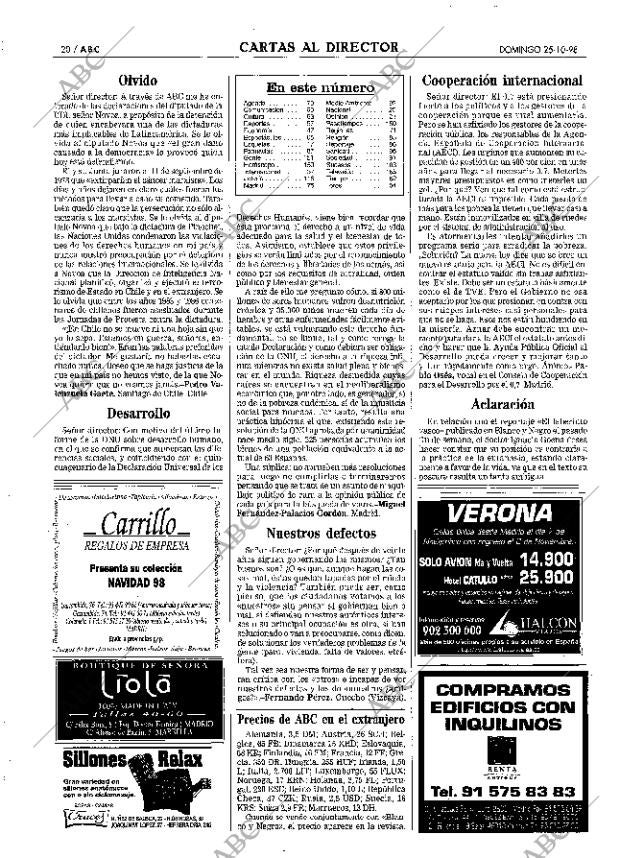 ABC MADRID 25-10-1998 página 20