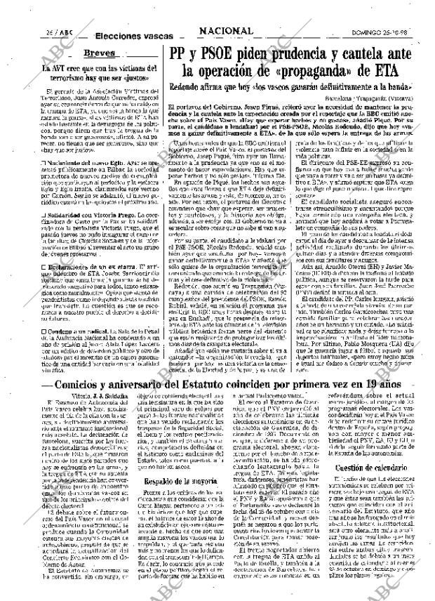 ABC MADRID 25-10-1998 página 26