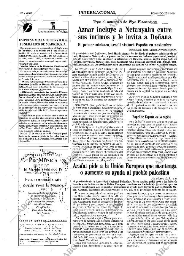 ABC MADRID 25-10-1998 página 38