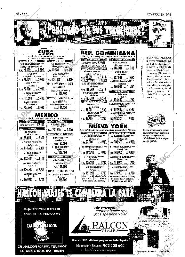 ABC MADRID 25-10-1998 página 50
