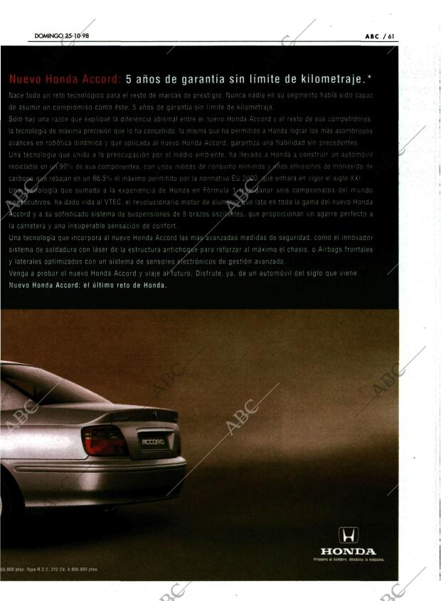 ABC MADRID 25-10-1998 página 61