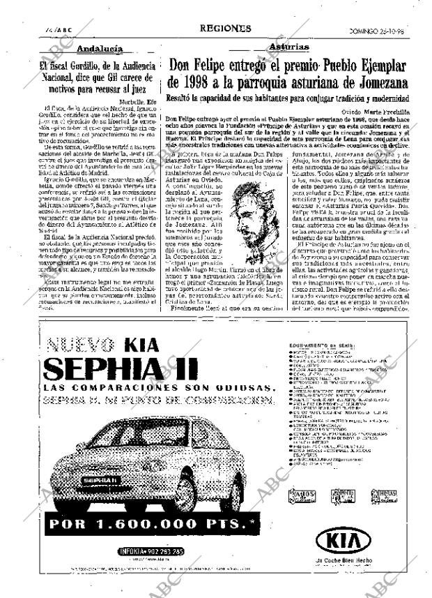 ABC MADRID 25-10-1998 página 74