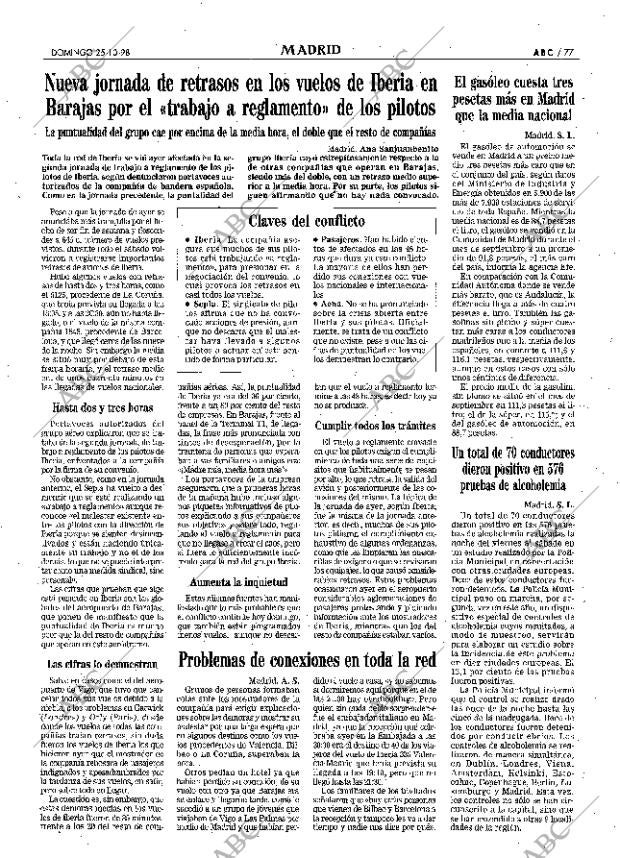 ABC MADRID 25-10-1998 página 77