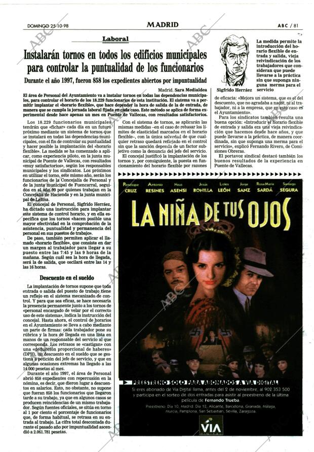 ABC MADRID 25-10-1998 página 81