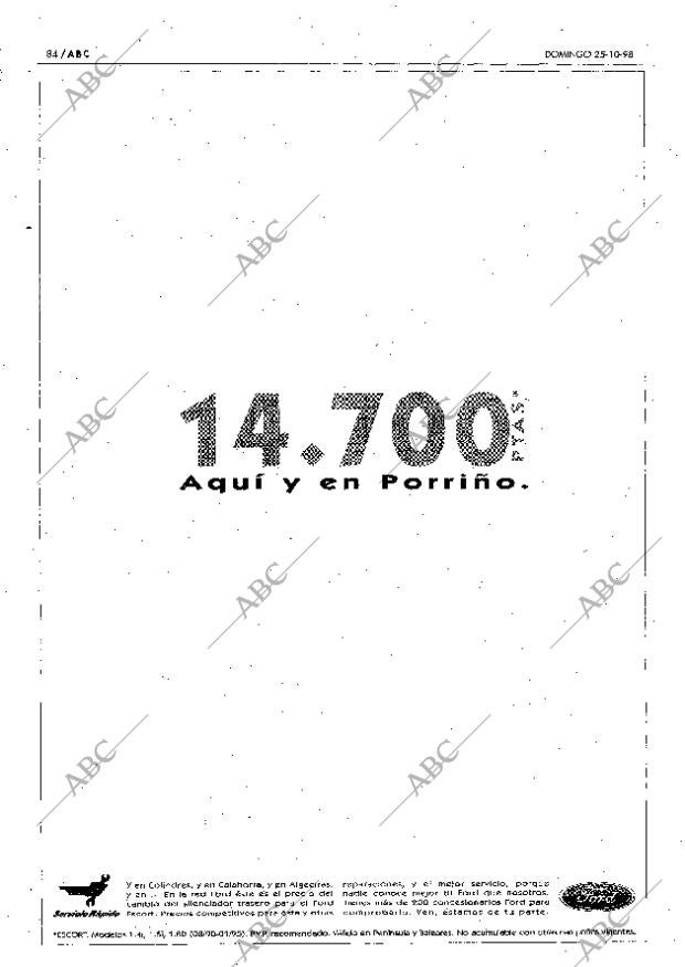 ABC MADRID 25-10-1998 página 84