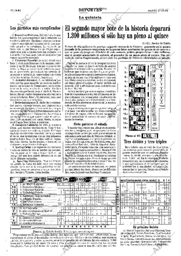 ABC SEVILLA 27-10-1998 página 92