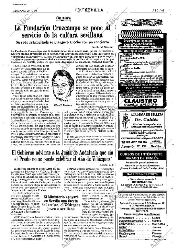 ABC SEVILLA 28-10-1998 página 61