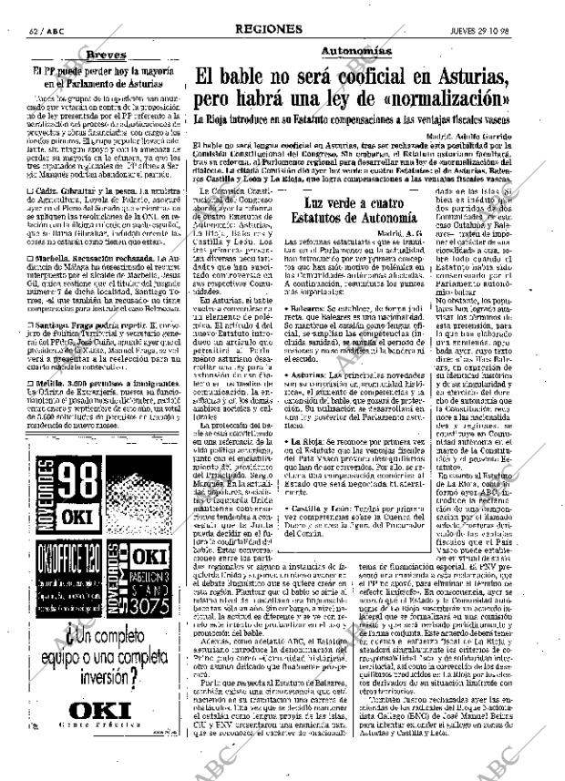 ABC MADRID 29-10-1998 página 62
