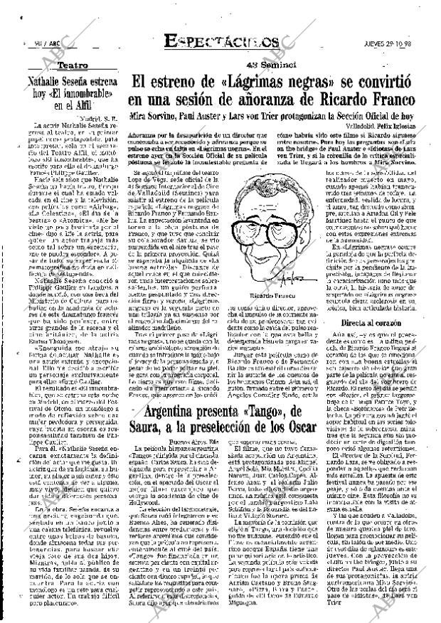 ABC MADRID 29-10-1998 página 90