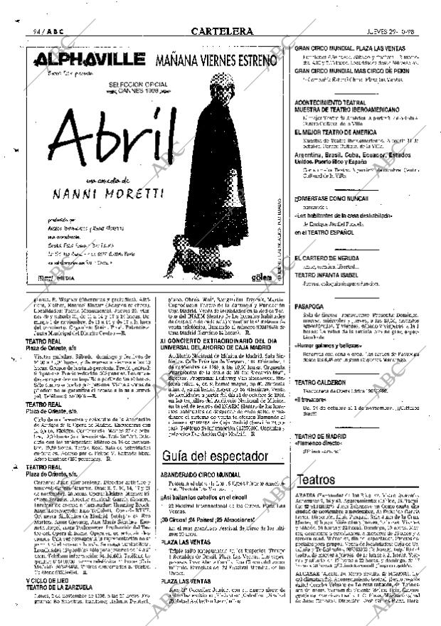 ABC MADRID 29-10-1998 página 94