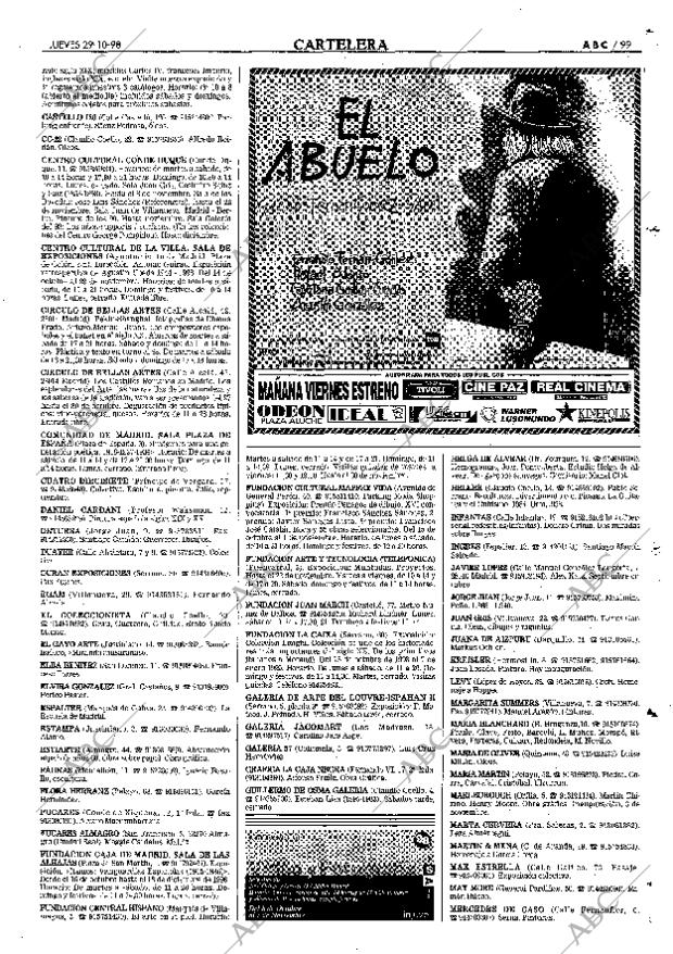 ABC MADRID 29-10-1998 página 99