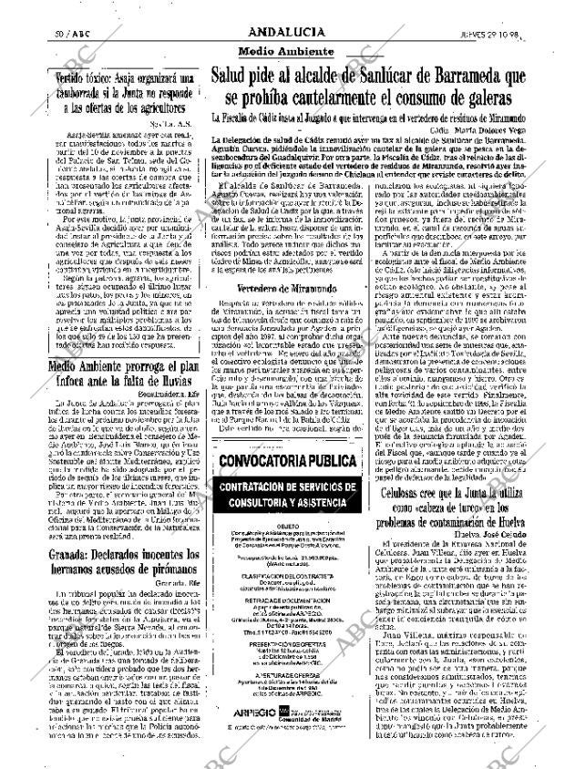 ABC SEVILLA 29-10-1998 página 50
