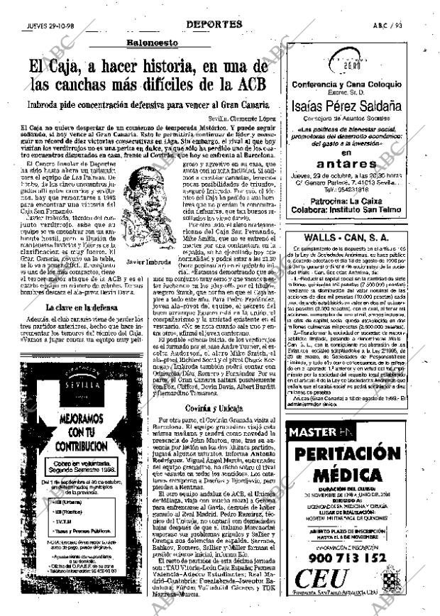 ABC SEVILLA 29-10-1998 página 93