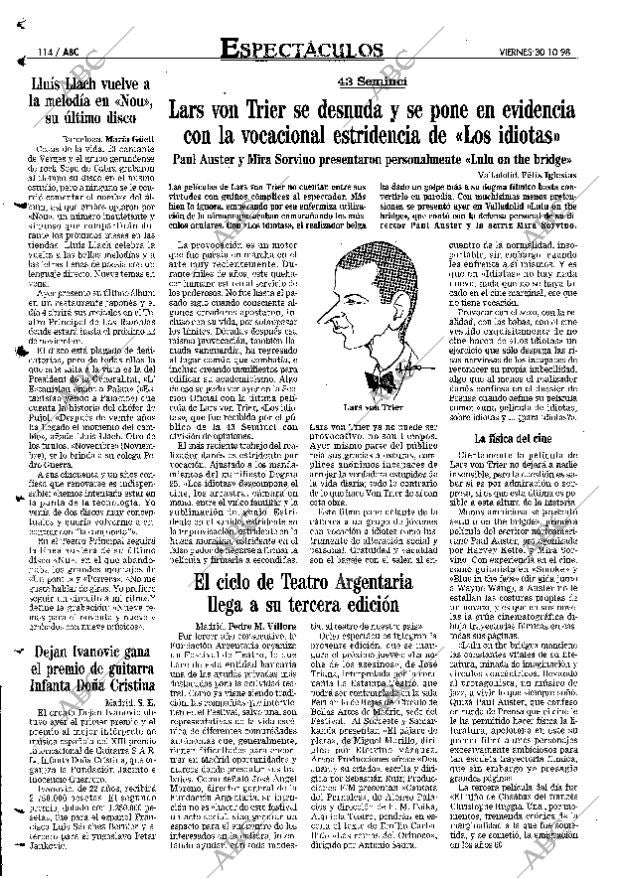 ABC MADRID 30-10-1998 página 114