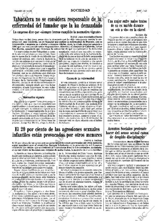 ABC MADRID 30-10-1998 página 63