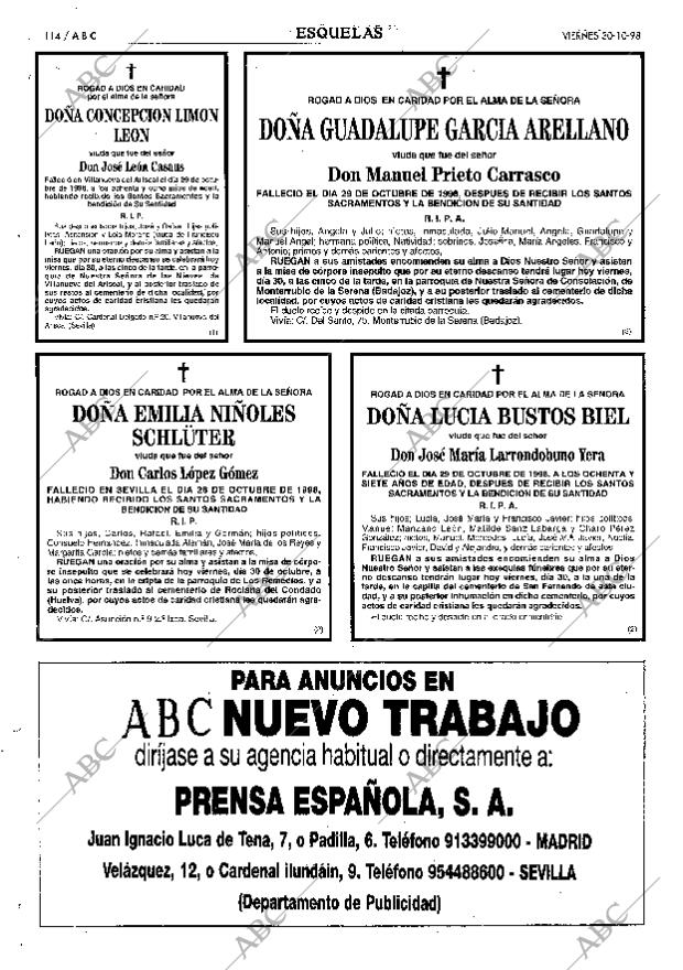 ABC SEVILLA 30-10-1998 página 114