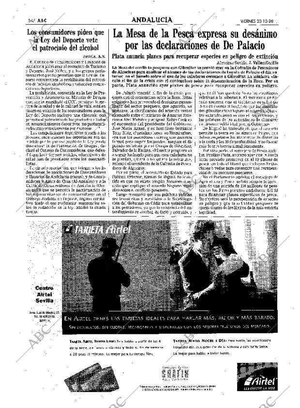 ABC SEVILLA 30-10-1998 página 54