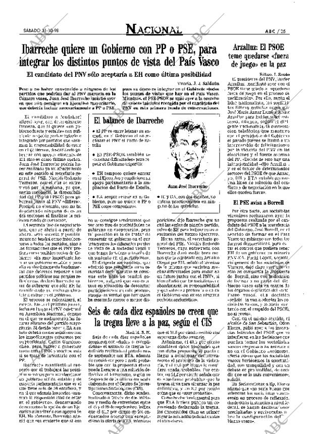 ABC MADRID 31-10-1998 página 25