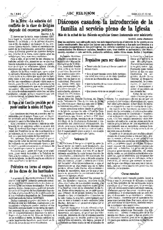 ABC MADRID 31-10-1998 página 84