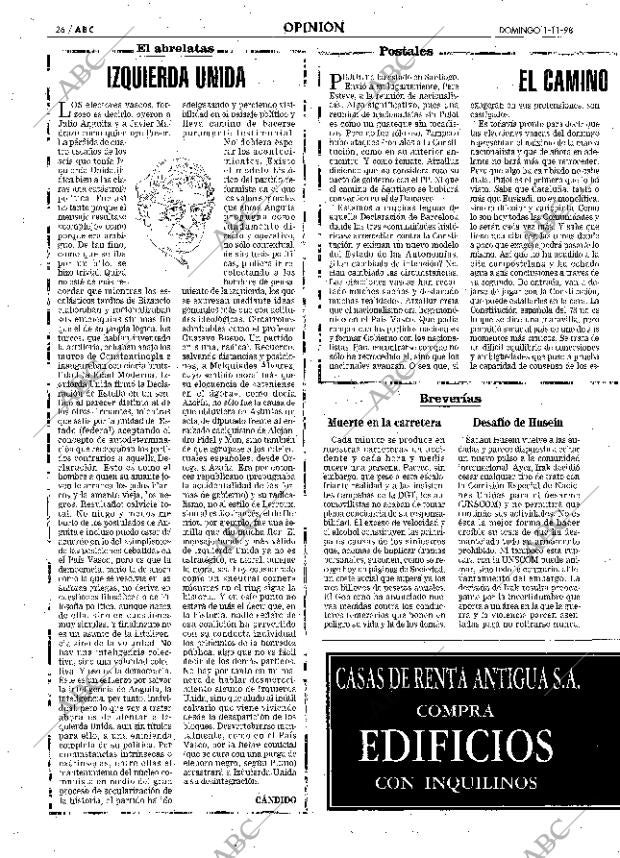 ABC MADRID 01-11-1998 página 26
