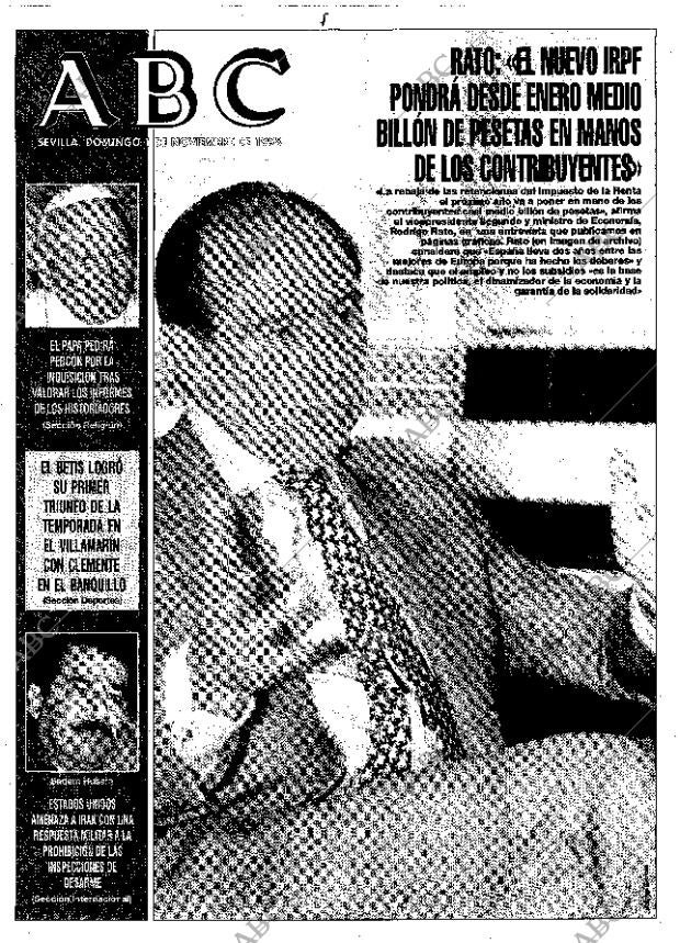 ABC SEVILLA 01-11-1998 página 1