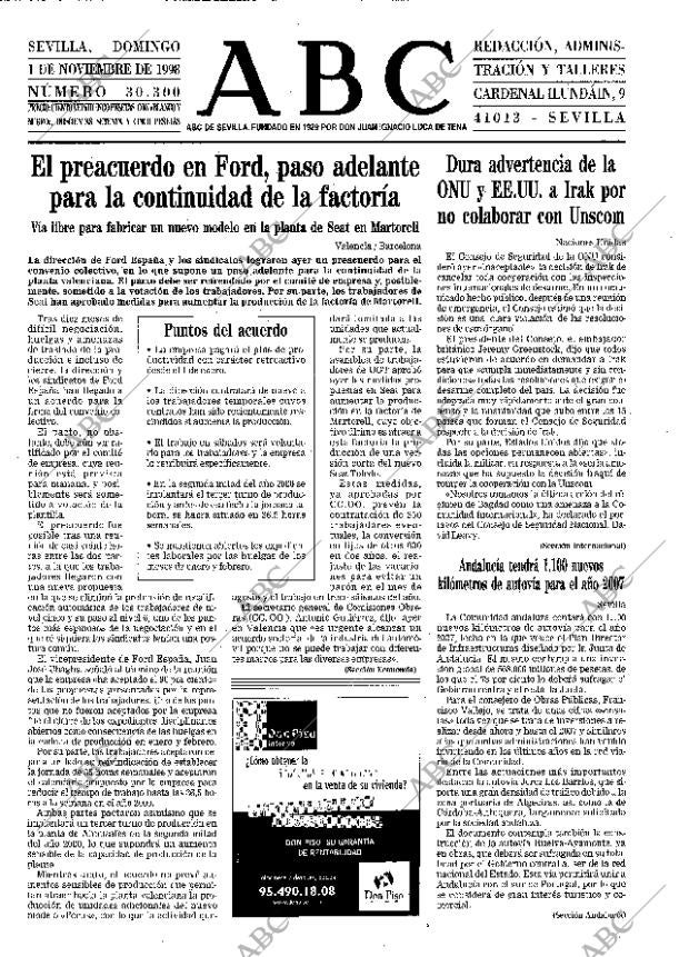 ABC SEVILLA 01-11-1998 página 23
