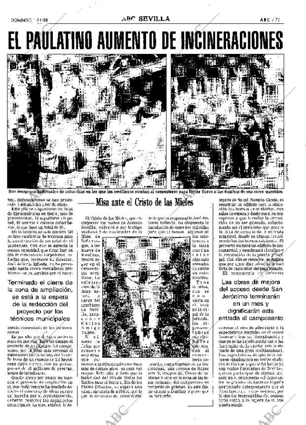 ABC SEVILLA 01-11-1998 página 71