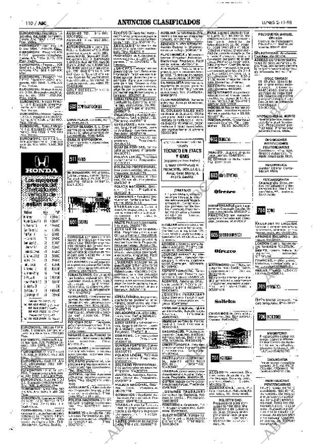 ABC SEVILLA 02-11-1998 página 110