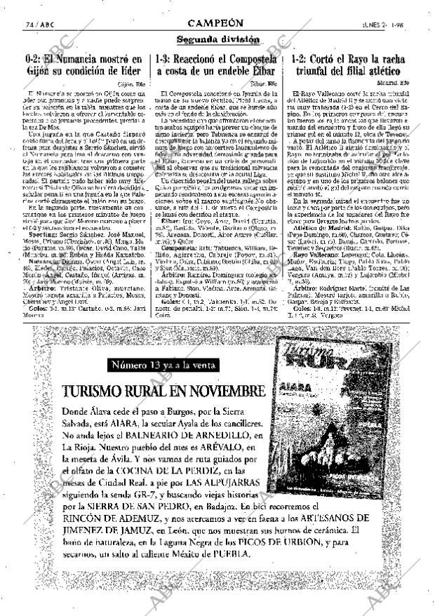 ABC SEVILLA 02-11-1998 página 74