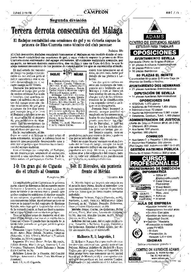 ABC SEVILLA 02-11-1998 página 75