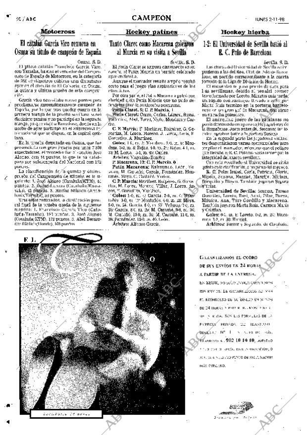 ABC SEVILLA 02-11-1998 página 90