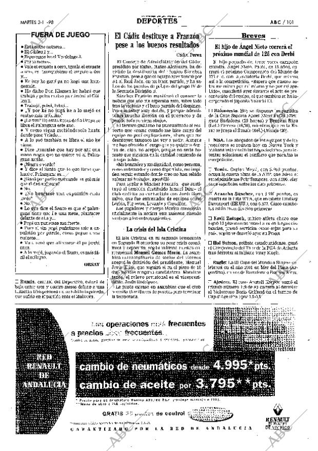 ABC SEVILLA 03-11-1998 página 101