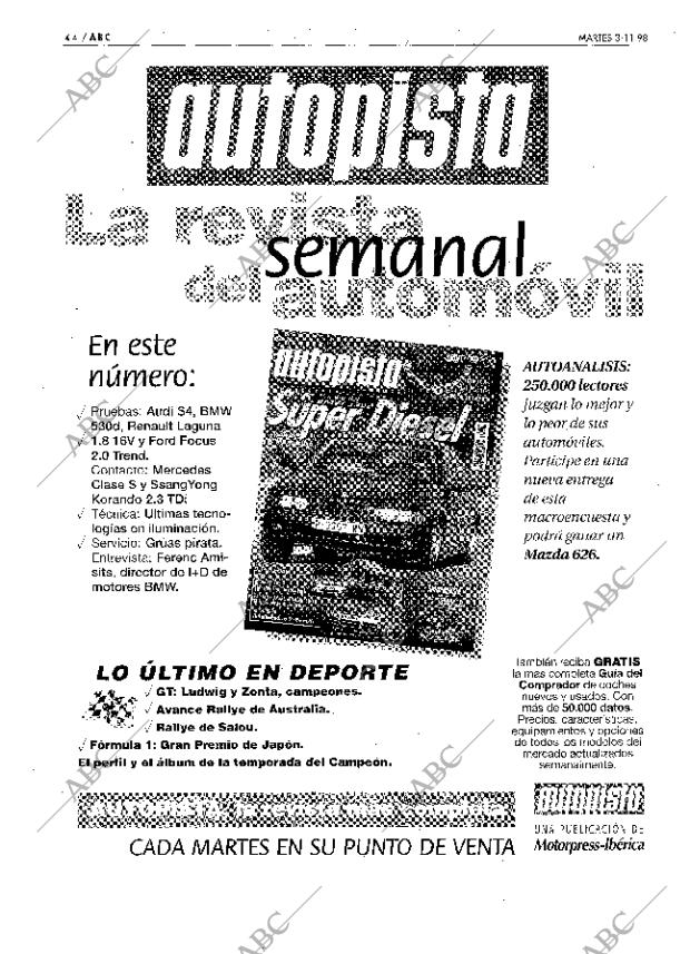 ABC SEVILLA 03-11-1998 página 44