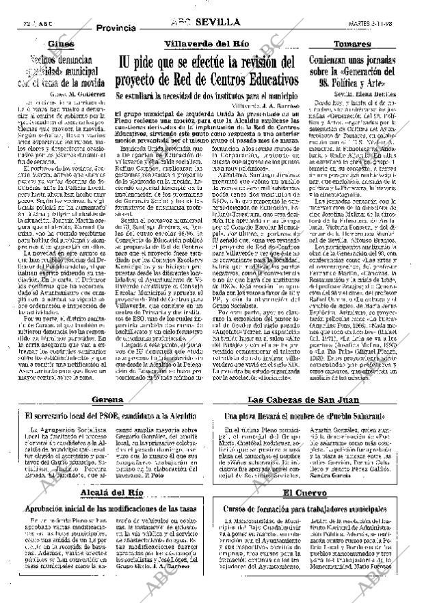 ABC SEVILLA 03-11-1998 página 72