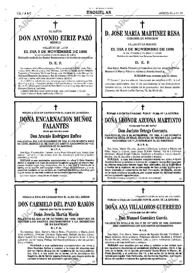 ABC SEVILLA 04-11-1998 página 106