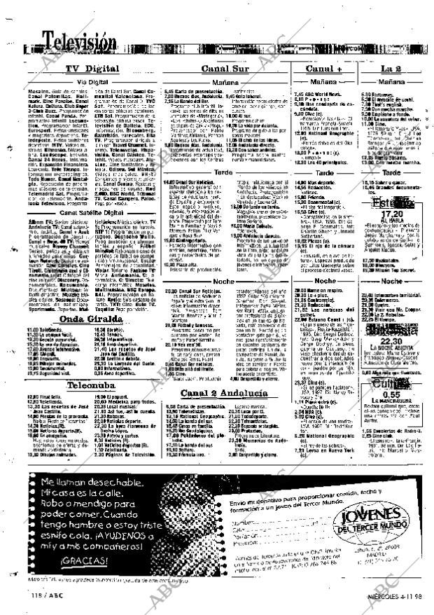 ABC SEVILLA 04-11-1998 página 118
