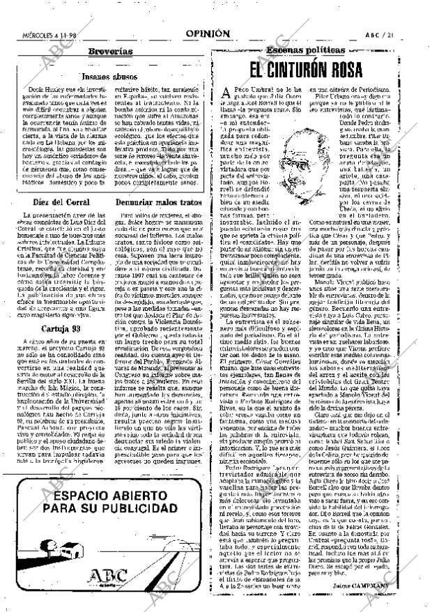 ABC SEVILLA 04-11-1998 página 21