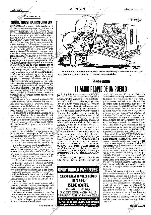 ABC SEVILLA 04-11-1998 página 22