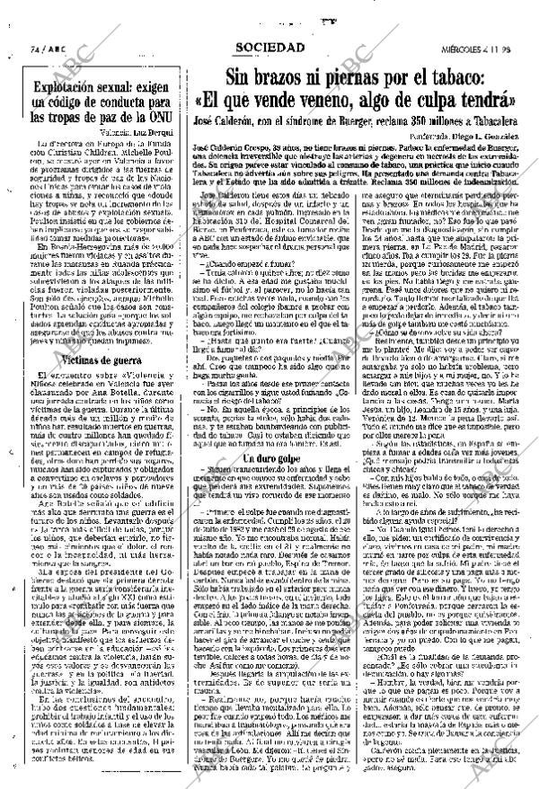 ABC SEVILLA 04-11-1998 página 74