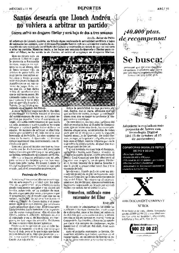 ABC SEVILLA 04-11-1998 página 91